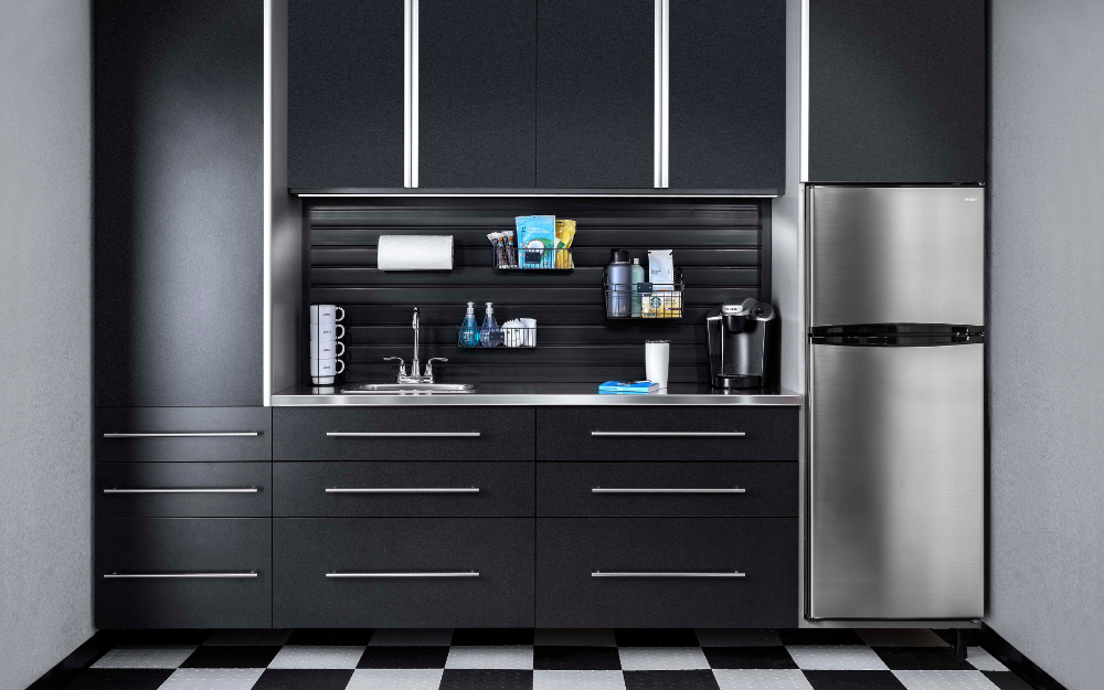 Basalt, Stainless Steel Countertop