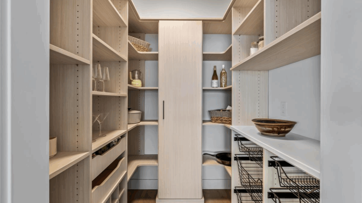 Pantry in Artic Woodgrain Finish