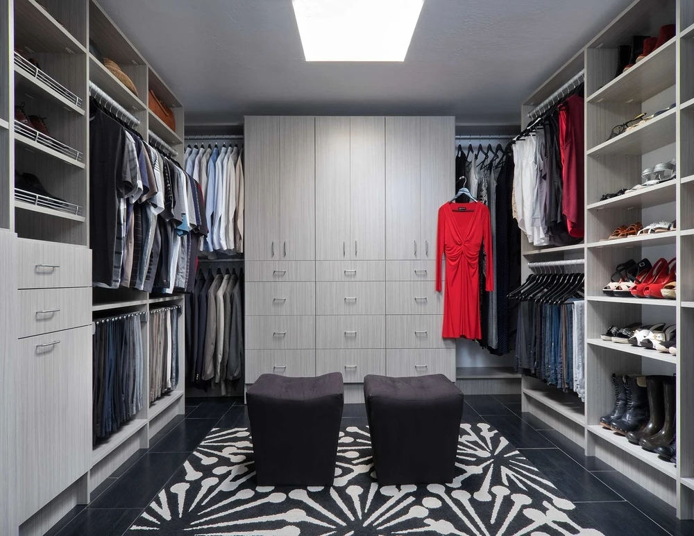 Custom closets in Room