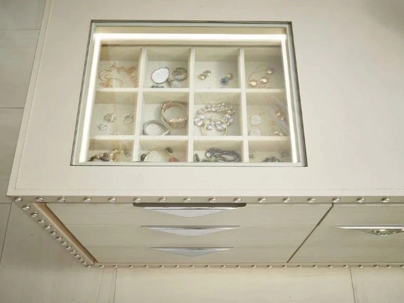 Leather Countertop Jewelry Drawer