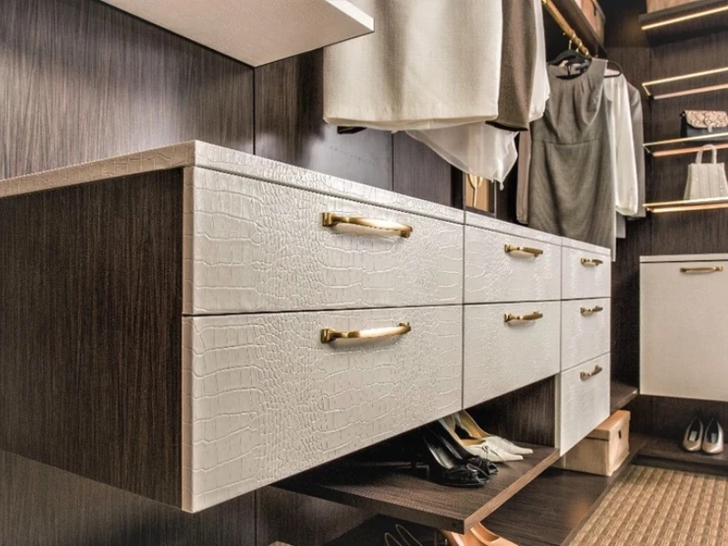 Leather Drawer Fronts