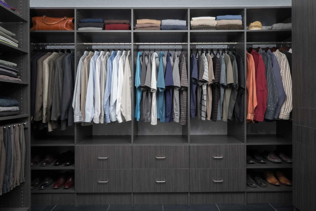 Licorice Flat Panel, Brushed Chrome Hardware