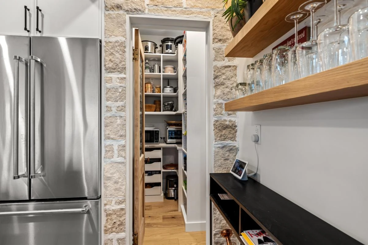 Maximize small pantries with custom storage
