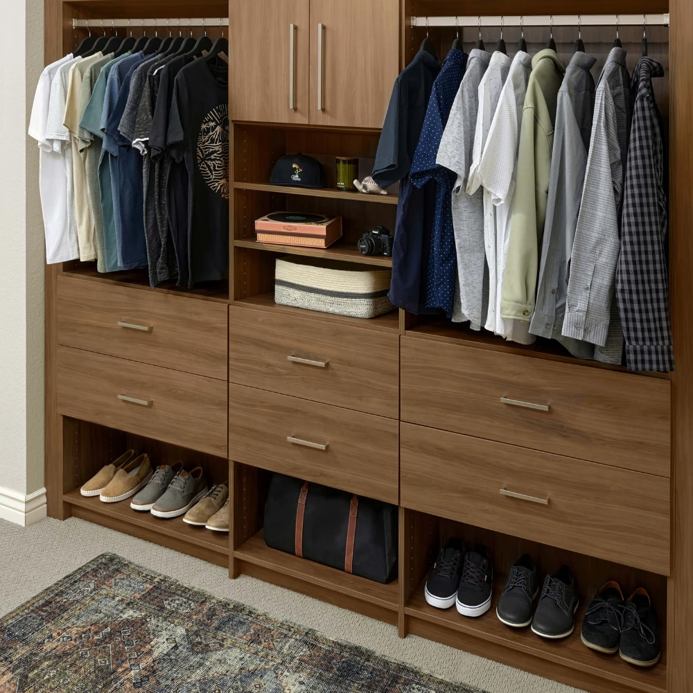 What Professional Closet Design Companies Do Differently Shoe storage underneath drawers