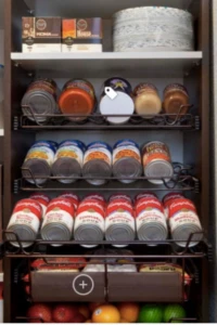 Wire racks for organizing canned goods