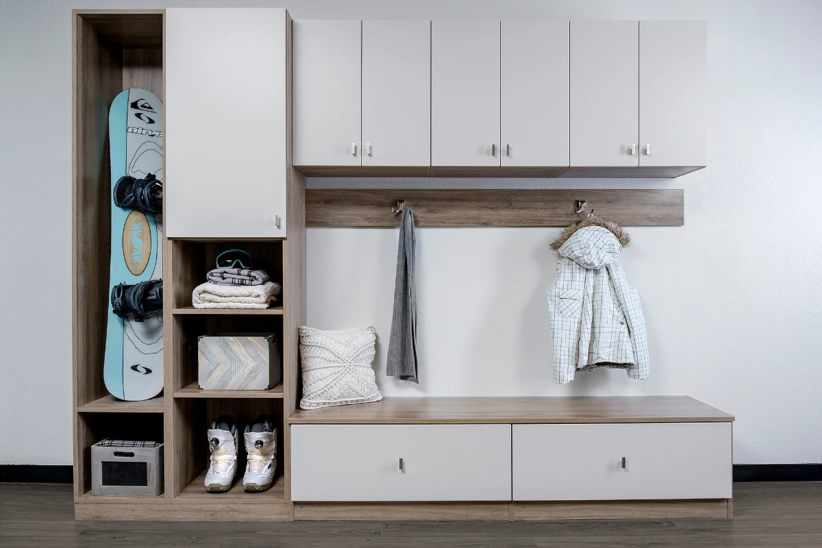 Mudroom Storage in Drift & Vintage